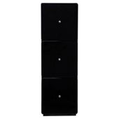 Stockholm Black Gloss 3-Drawer Unit