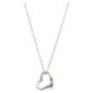 9ct White Gold Heart Pendant