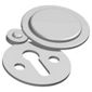 Key Hole Cover Draught Excluder Chrome