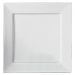 Tesco Square Porcelain Side Plate, White