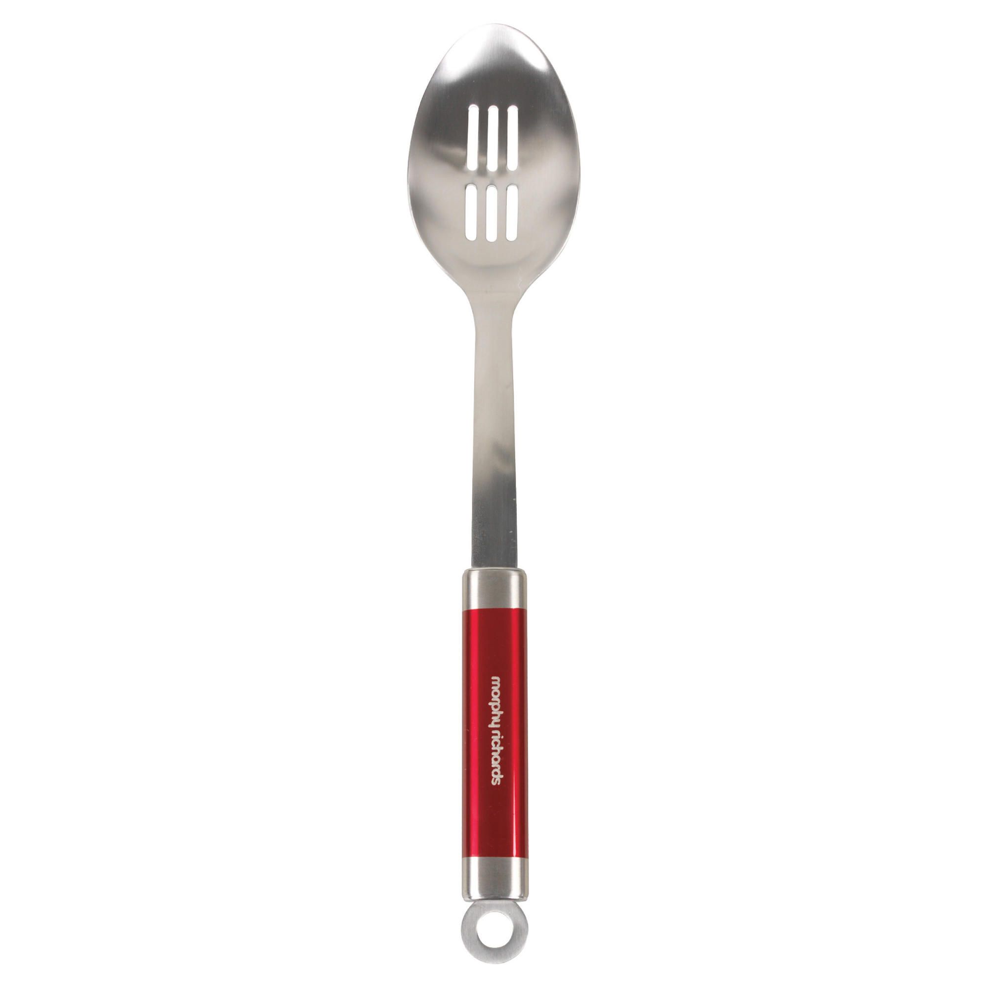 Morphy Richards Slotted Spoon Red