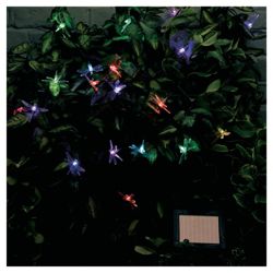 20 Solar Colour Changing Dragonfly String Lights