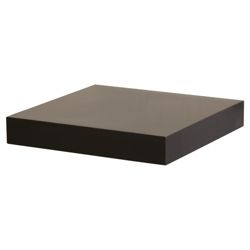 High Gloss Black Floating Shelf 23.5cm