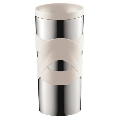 Image of Bodum 0.35l Stainless Steel Travel Mug, White