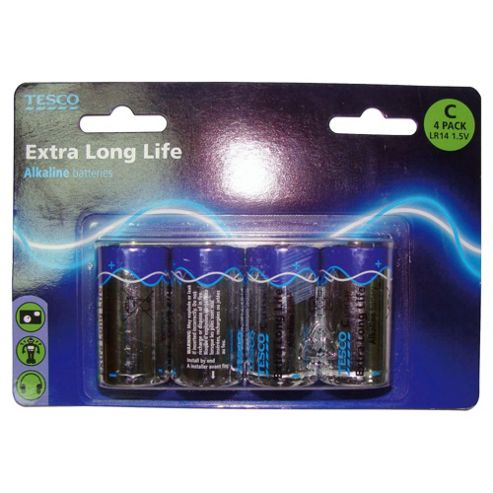 Image of Tesco 4 Pack C Batteries