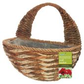 16" Spiral Banana Leaf Wall Basket