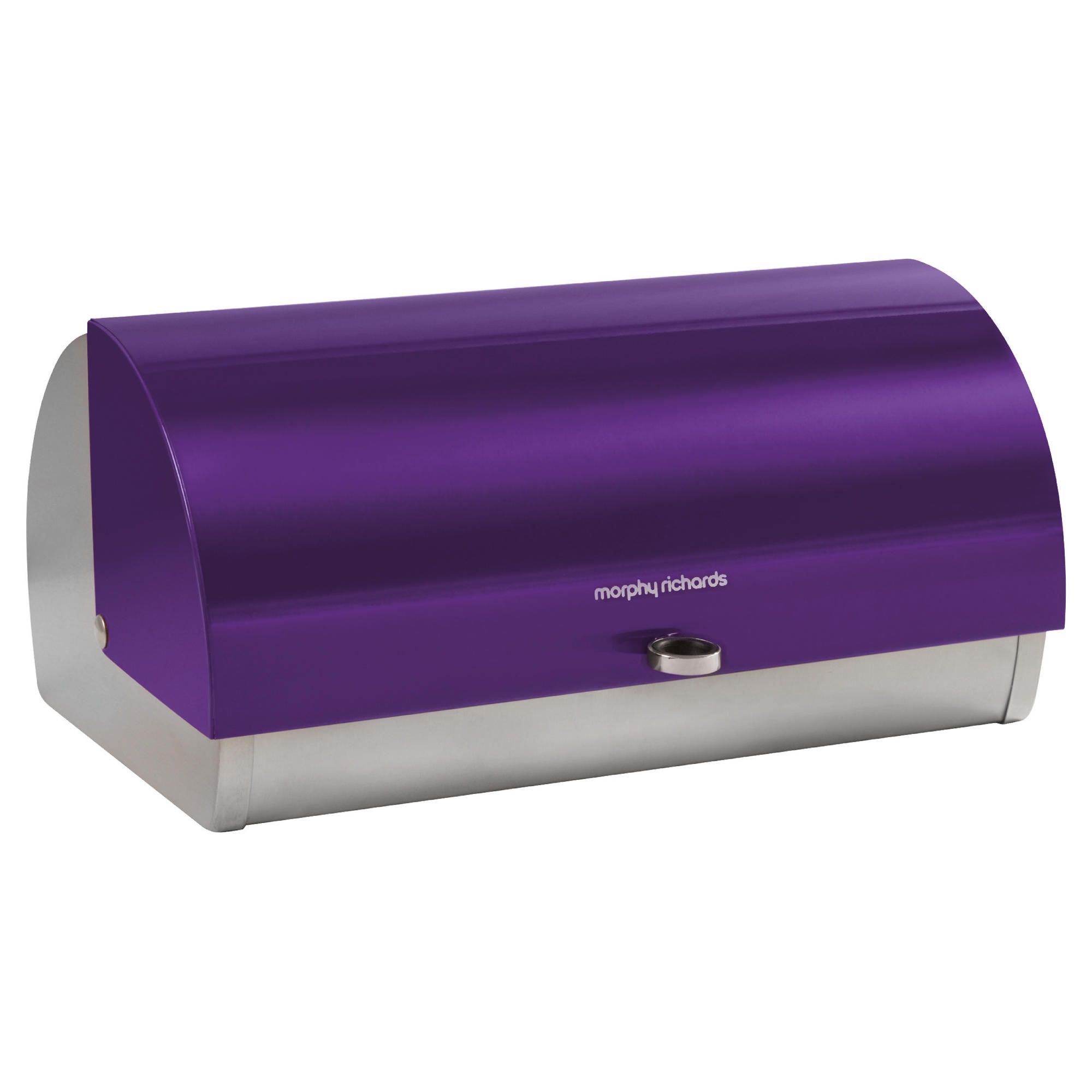 Morphy Richards Bread Bin Roll Top Purple