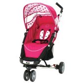 Petite Star Zia X 3 Wheeler Stroller Compact Fold, Pink Fizz Spot