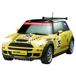 Auldey Mini Cooper 1:28 Yellow RC Toy Car