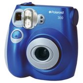 Polaroid instant film camera blue