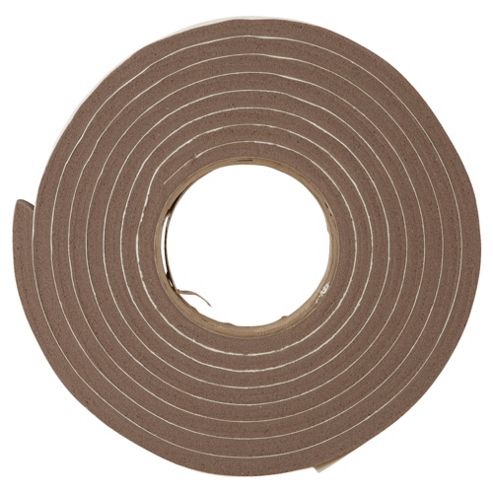 Image of Extra Thick Rubber Self Adhesive Draught Excluder Brown