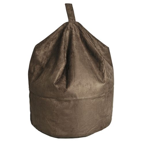 Image of Kaikoo Faux Suede Bean Bag, Chocolate