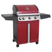 Alaska Red 3 Burner Gas BBQ with Side Burner