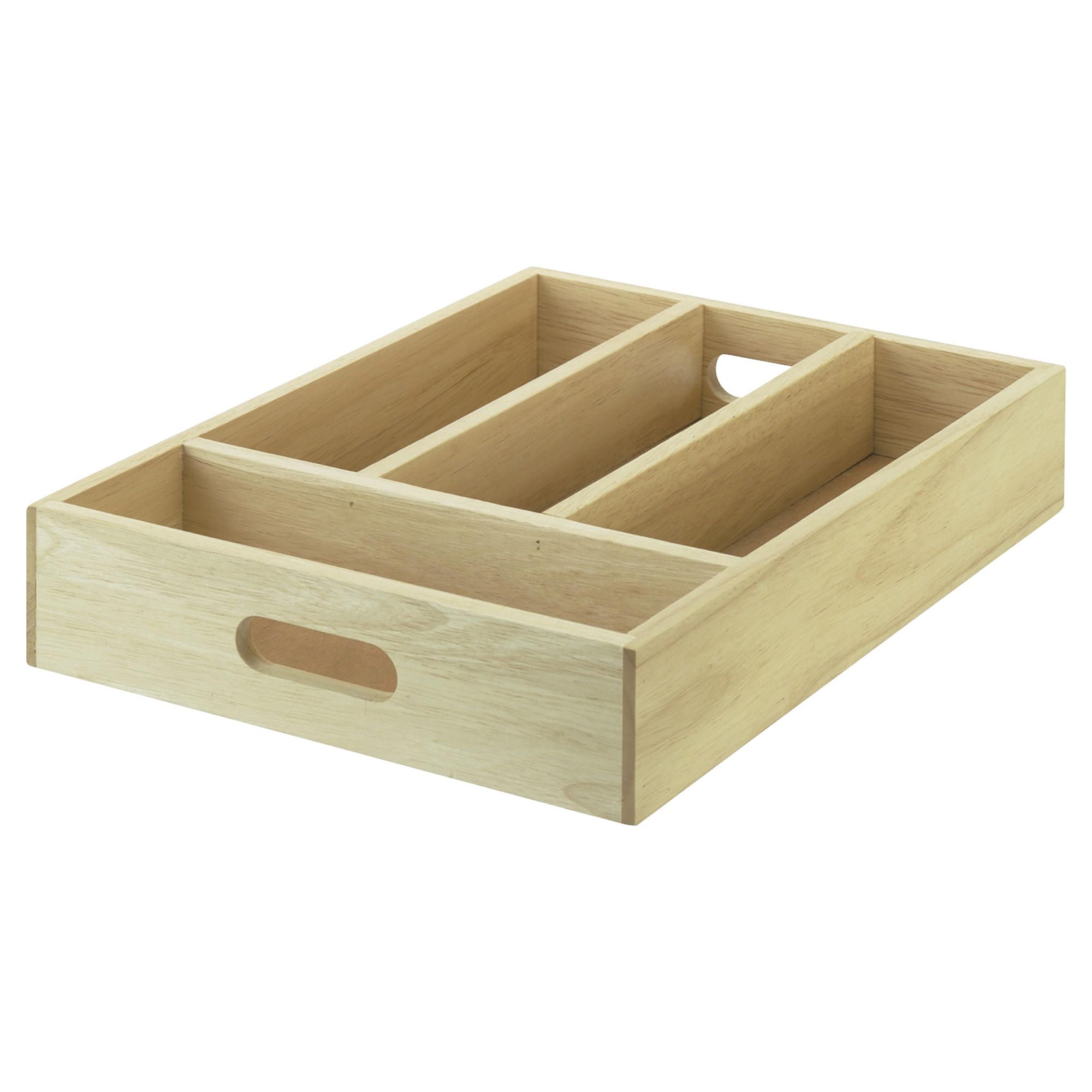 Tesco Wood Cutlery Tray