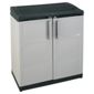 Compact outdoor recycling storage system
