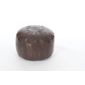 Kaikoo Moroccan Pouffe with Embroidery, Brown