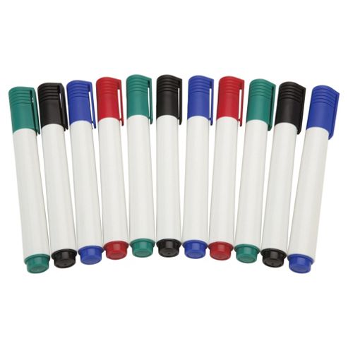 Image of Tesco Whiteboard Marker Pens, 12 Pack