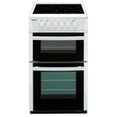 Beko DC5422AW 50cm Double Cavity Ceramic Electric Cooker White