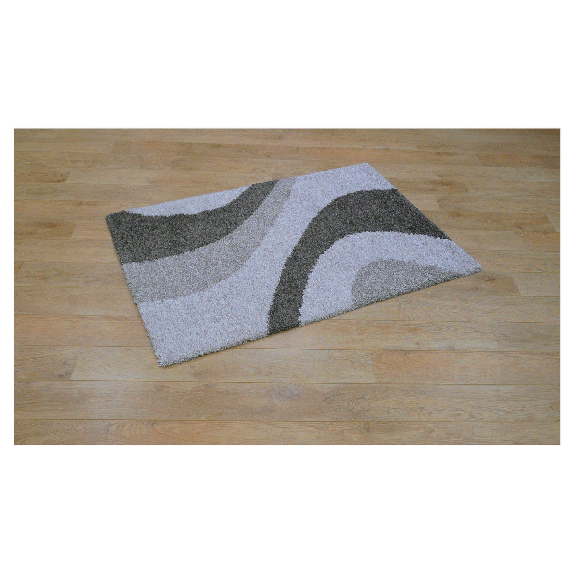 Tesco Shaggy Waves Rug Natural 120X170cm