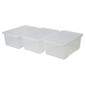 Wham crystal 45L box and lid, 3 pack clear