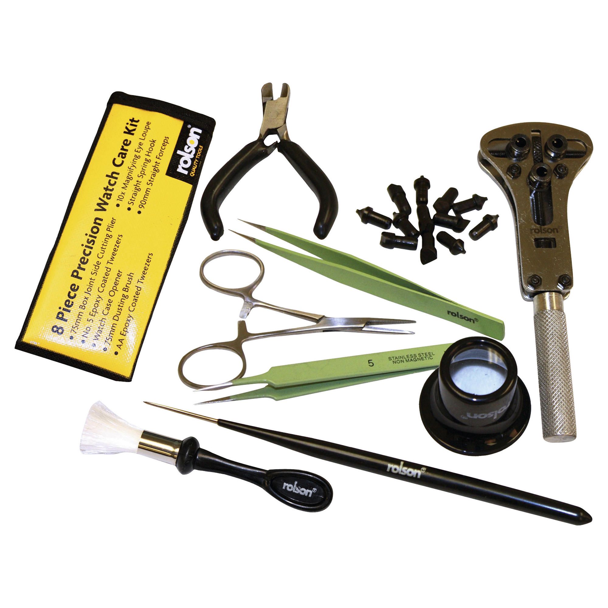 Rolson 8pc Precision Watch Care Kit
