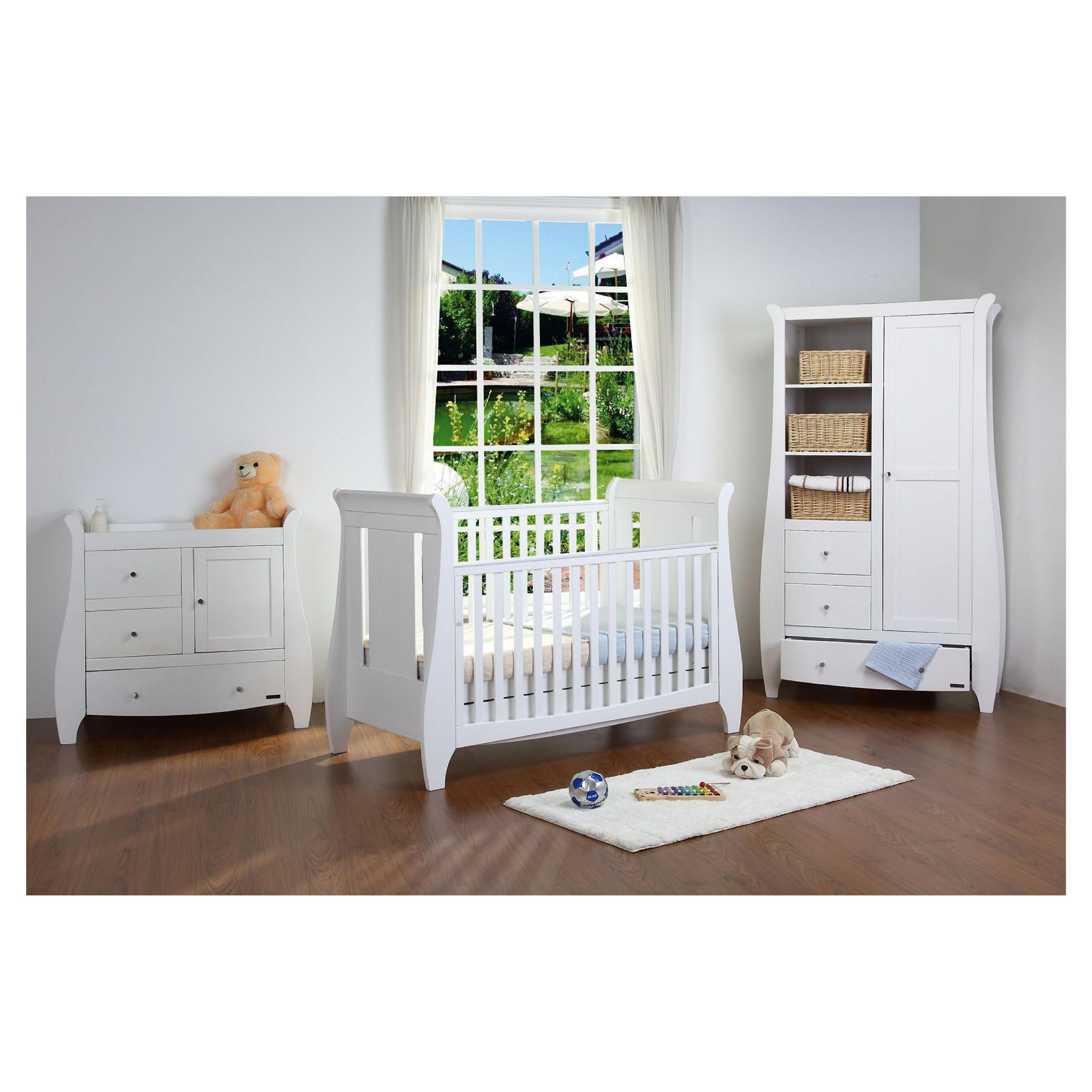 Tutti Bambini Lucas 3 Piece Room Set, White with FREE Home Assembly at Tesco Direct