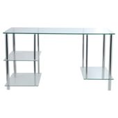 Mercury Straight Desk, Clear