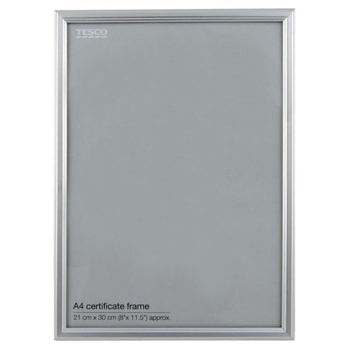 Image of Tesco Basic Photo Frame A4, Silver