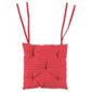 Tesco Red & White Stripe Seat Pads 2pk