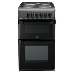 Indesit It50Ea Anthtracite Twin Electric Cooker