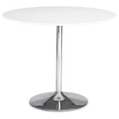 Barello High Gloss Dining Table, White
