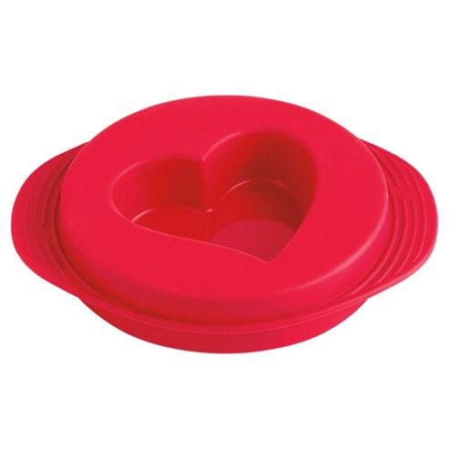 Image of Mastrad Two Part Heart-shaped Silicone Cake Tin