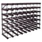 Ready To Assemble 56 Bottle Wine rack, Dark Wood