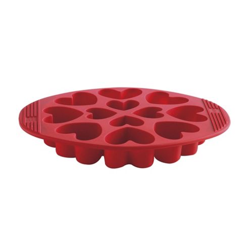 Image of Mastrad Heart-shaped Silicone Muffin Pan