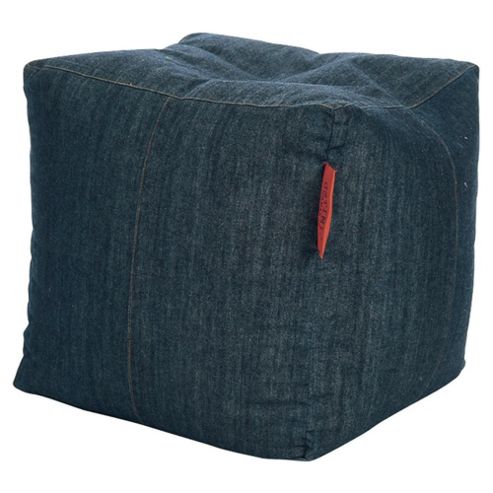 Image of Kaikoo Bean Bag Cube, Dark Denim