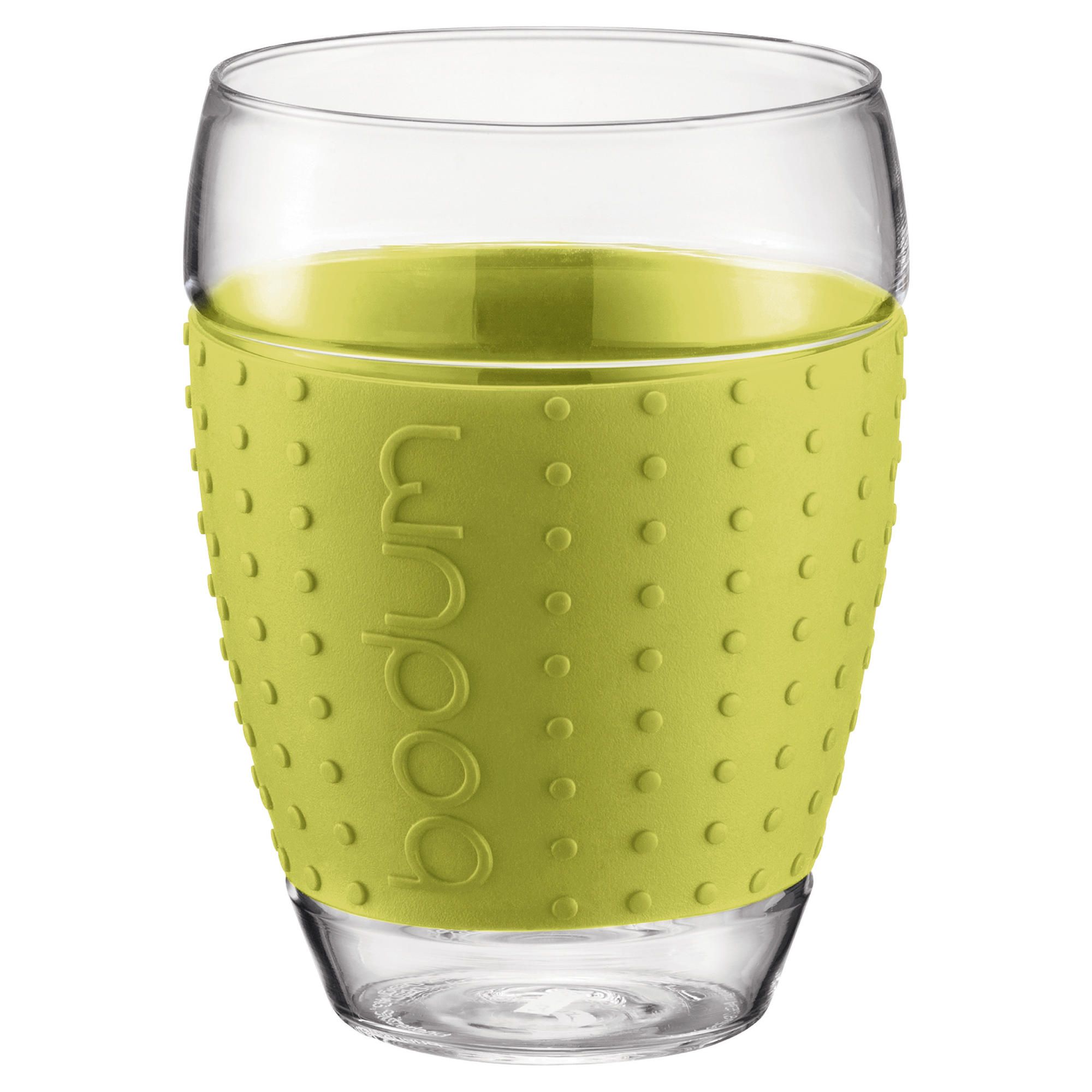 Bodum Pair Of Pavina Glasses, 0.45L Lime