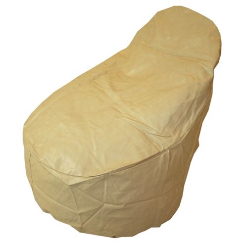 Image of Kaikoo Ezee Faux Leather Bean Bag Chair, Cream