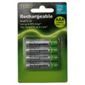 Tesco 4 Pack Rechargeable AAA batteries