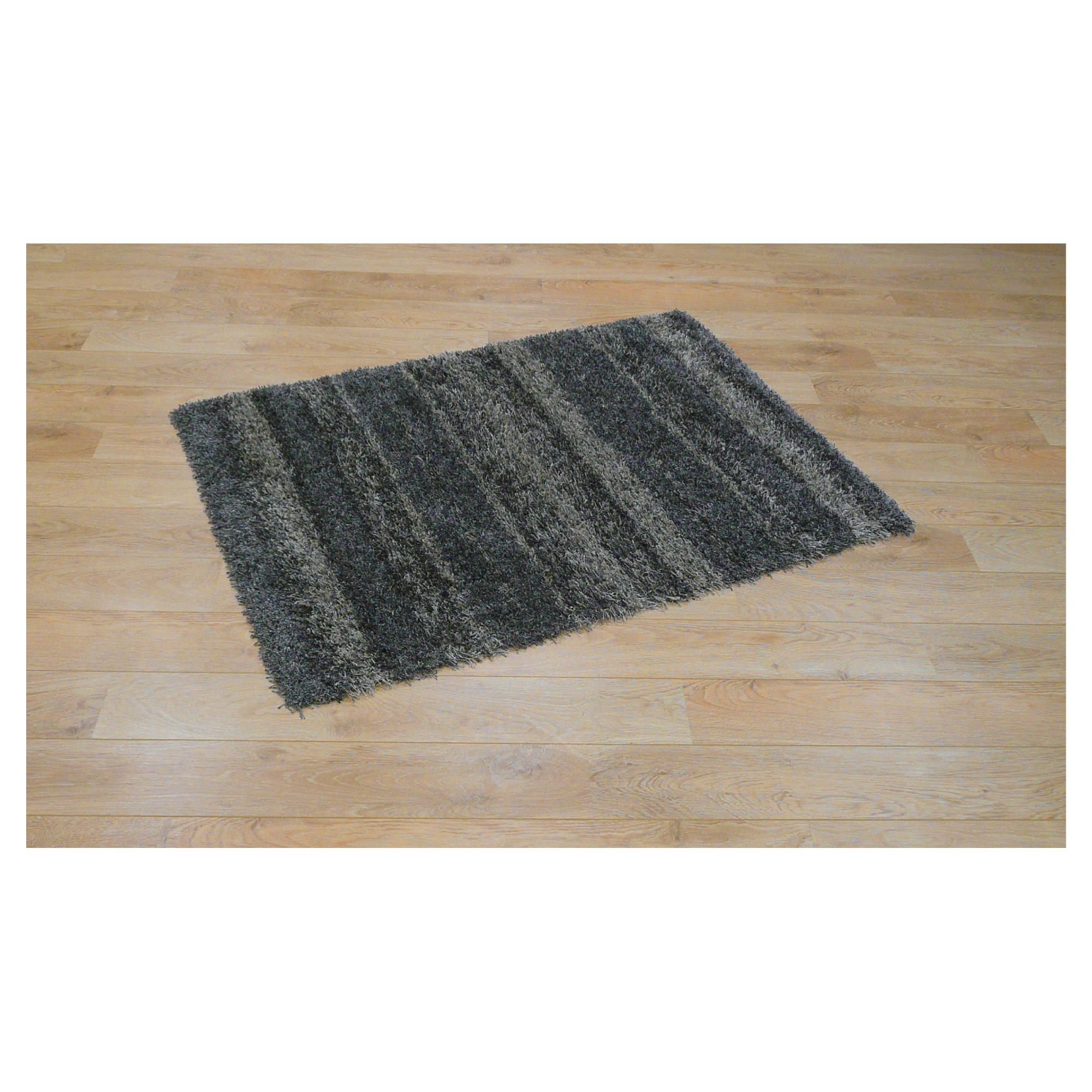Tesco Striped Shaggy Rug Natural 160X230cm