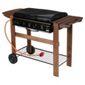 Tesco Flat Top 3 Burner Gas BBQ with Wooden Bench