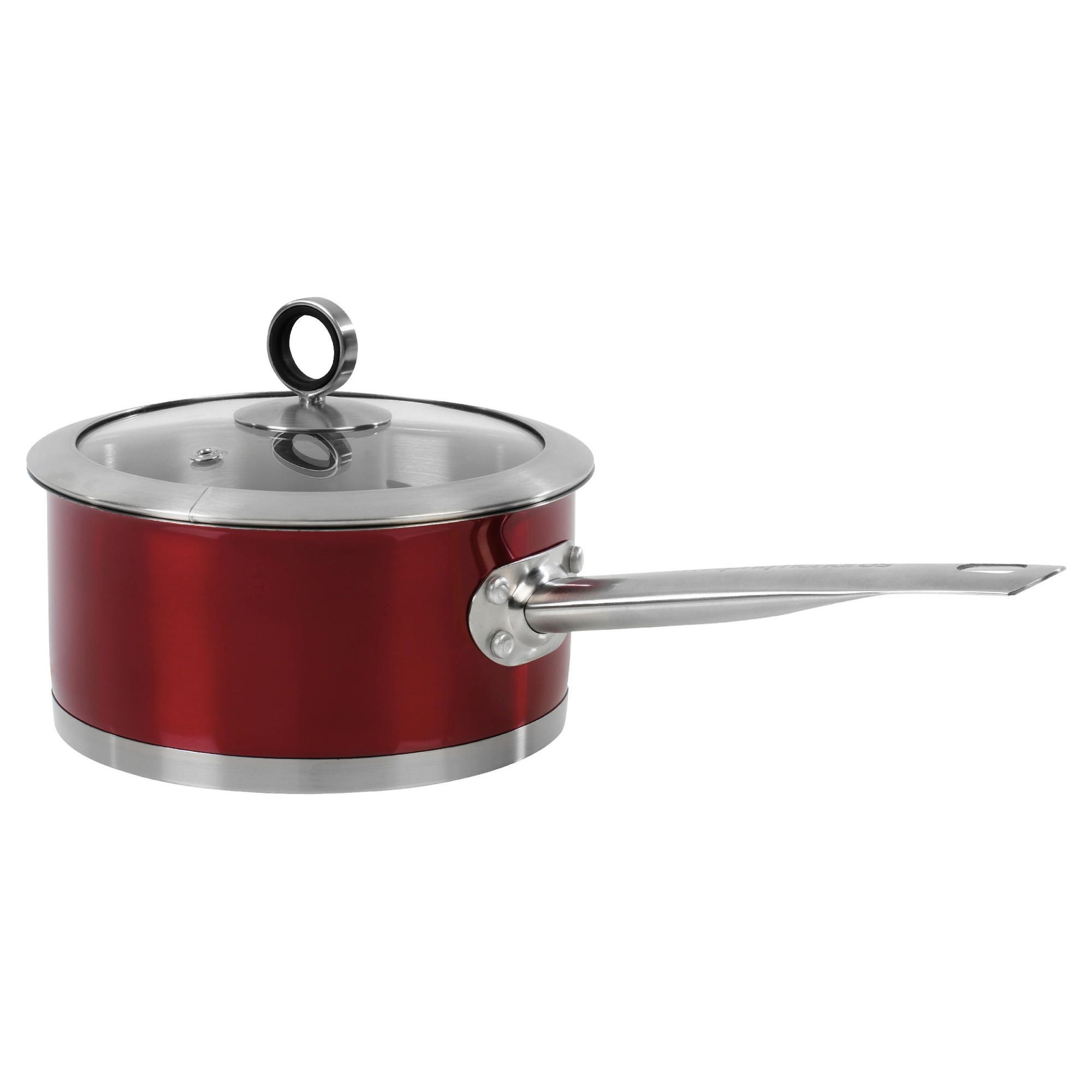Morphy Richards Saucepan & Lid 16cm Red