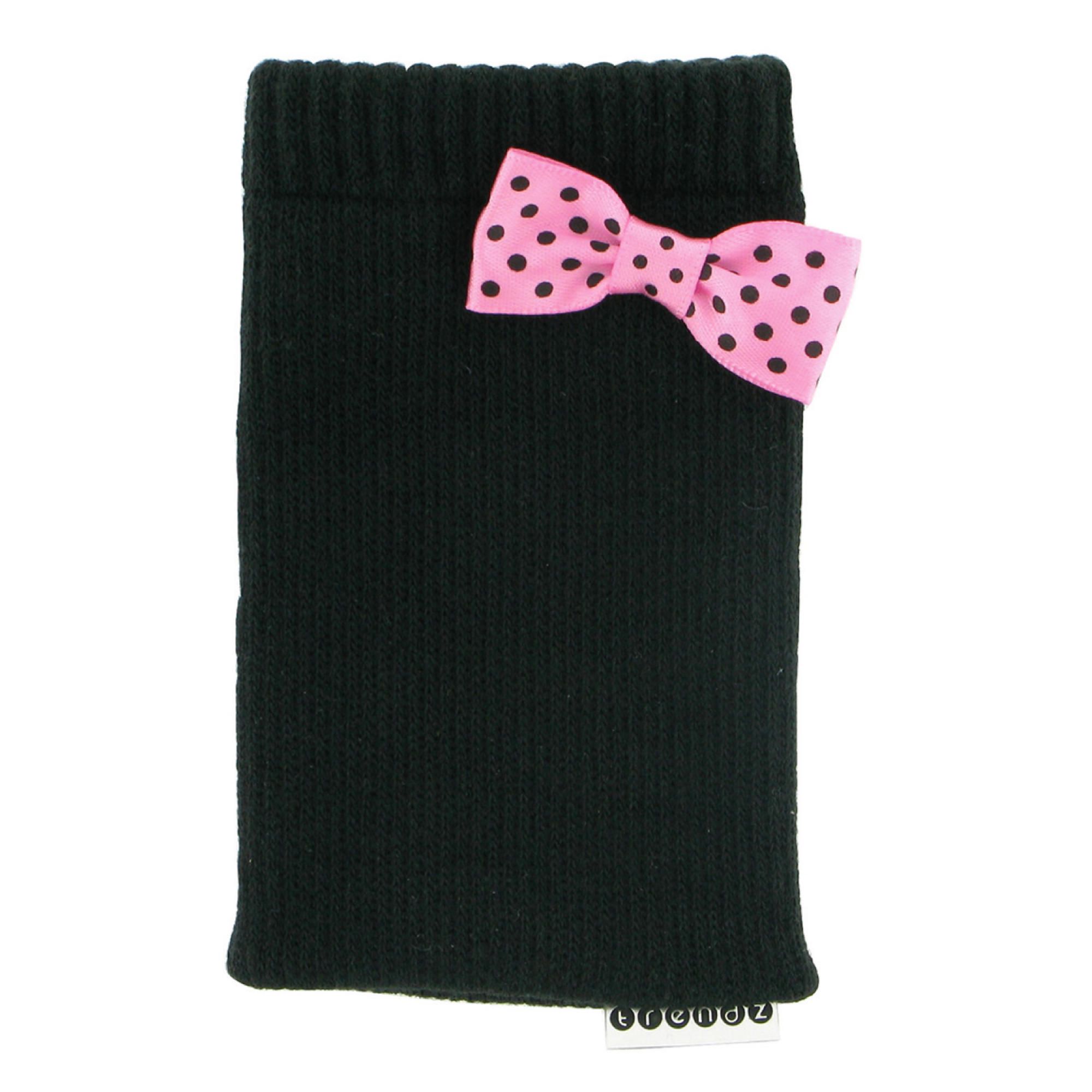 Trendz Black with Pink Bow iPod sock
