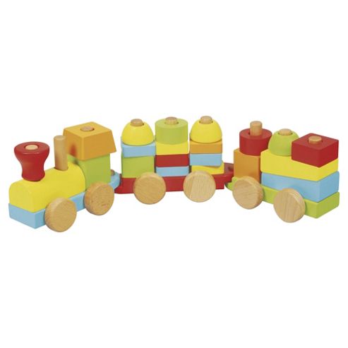 Image of Carousel Block Train Wooden Toy