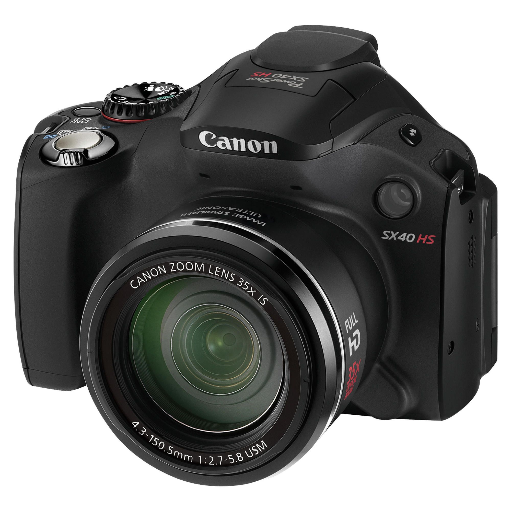 Canon PowerShot SX40 HS Digital Camera Black