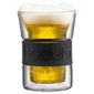 Bodum Presso Set of 2 0.2L Double Walled Glasses, Black.