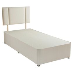 Airsprung Single Fabric Non-Storage Divan Bed Plus Headboard