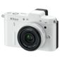 Nikon 1 V1 Compact System Camera - White (10mm Lens Kit) 3 inch LCD Screen