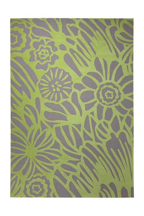 Image of Esprit Finally Summer Lime Rug - 160 Cm X 230 Cm (5 Ft 3 In X 7 Ft 7 In)