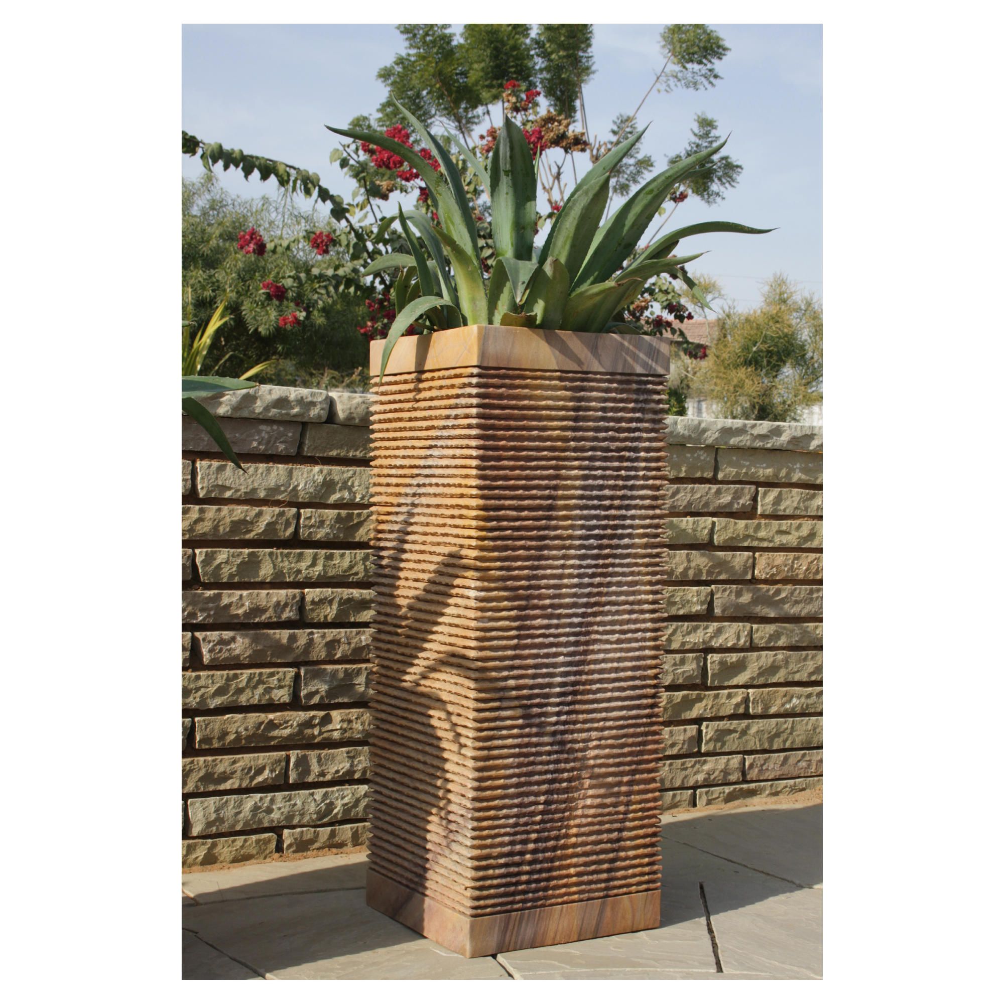 Caelum Rainbow Stone Planter 80cm at Tesco Direct