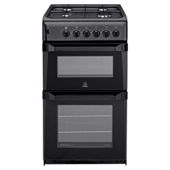 Indesit IT50GA anthracite gas twin cooker